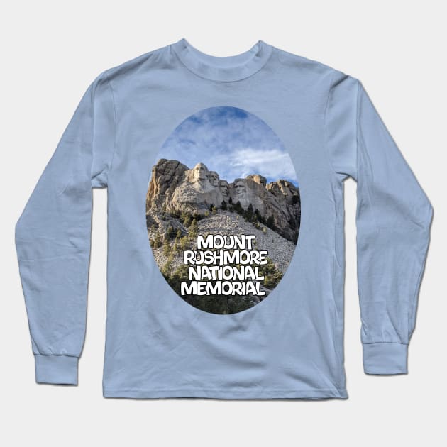 Mount Rushmore National Memorial Long Sleeve T-Shirt by Lil-Bit-Batty